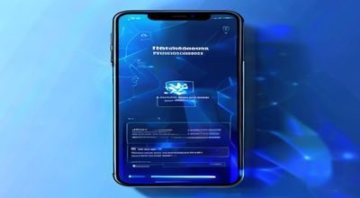 华体会体育平台新功能上线公告配图，手机屏幕显示App更新界面，背景为科技感蓝光
